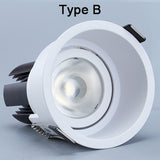 Super Bright Recessed LED Downlight COB 7W 10W LED Spot light LED decoration Ceiling Lamp AC 110V 220V