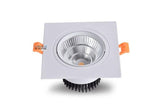 New Square Dimmable Ceiling Recessed LED Downlight Ceiling Lamp 9W 12W 15W AC85-230V LED COB Spot Light Indoor Lighting