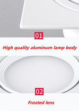 New Square Dimmable Ceiling Recessed LED Downlight Ceiling Lamp 9W 12W 15W AC85-230V LED COB Spot Light Indoor Lighting