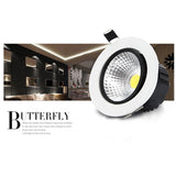 LED Downlight 5W 7W 9W 12W Spot LED Downlights Dimmable COB AC110V 220V Dimmable LED Spot Recessed LED Ceiling Down lamp