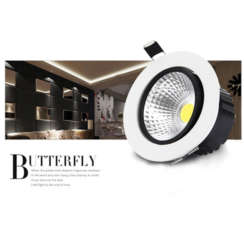 LED Downlight 5W 7W 9W 12W Spot LED Downlights Dimmable COB AC110V 220V Dimmable LED Spot Recessed LED Ceiling Down lamp