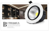 LED Downlight 5W 7W 9W 12W Spot LED Downlights Dimmable COB AC110V 220V Dimmable LED Spot Recessed LED Ceiling Down lamp