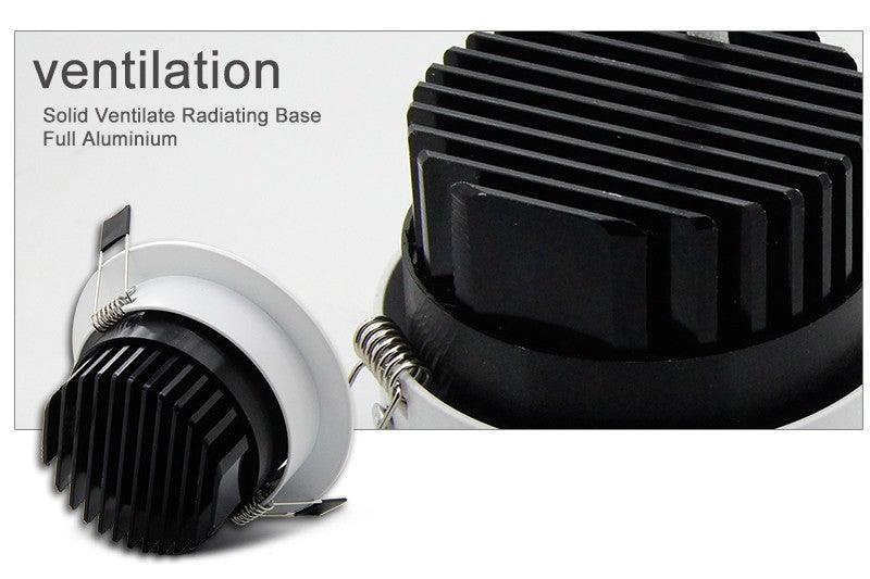 LED Downlight 5W 7W 9W 12W Spot LED Downlights Dimmable COB AC110V 220V Dimmable LED Spot Recessed LED Ceiling Down lamp