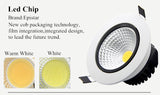 LED Downlight 5W 7W 9W 12W Spot LED Downlights Dimmable COB AC110V 220V Dimmable LED Spot Recessed LED Ceiling Down lamp