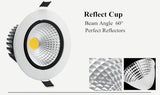 LED Downlight 5W 7W 9W 12W Spot LED Downlights Dimmable COB AC110V 220V Dimmable LED Spot Recessed LED Ceiling Down lamp
