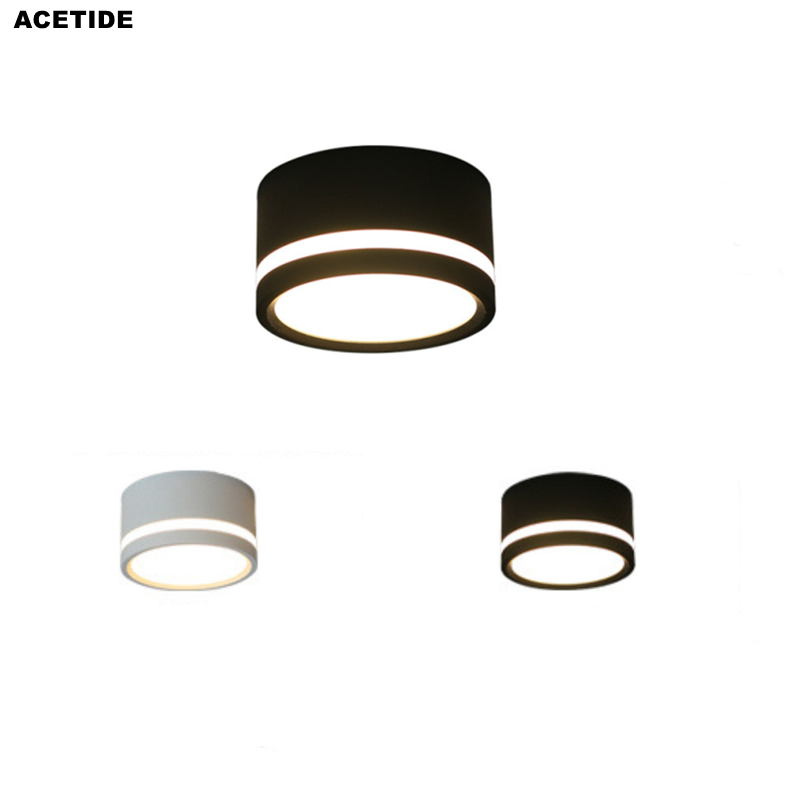 ACETIDE Surface Mounted Led Downlight 5W 7W 9W 12W 15W Side Guide Light Lamp for ceiling spot 220V Ceiling Fixtures Lighting