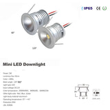 IP65 Mini Led Spot Lamp 80Ra Ceiling Lighting Recessed 9PCS 12V 1W Downlight for Ceiling Cabinet Showcase Focus KTV Ambient Spot