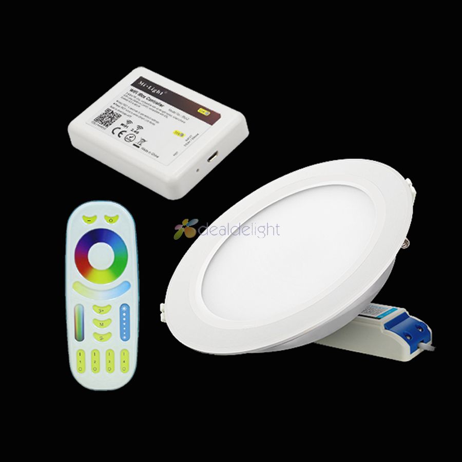 Miboxer 12W RGB+CCT LED Downlight Round AC 100V-240V Brightness adjustable smart LED Ceiling Spotlight