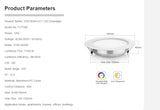 Miboxer 12W RGB+CCT LED Downlight Round AC 100V-240V Brightness adjustable smart LED Ceiling Spotlight