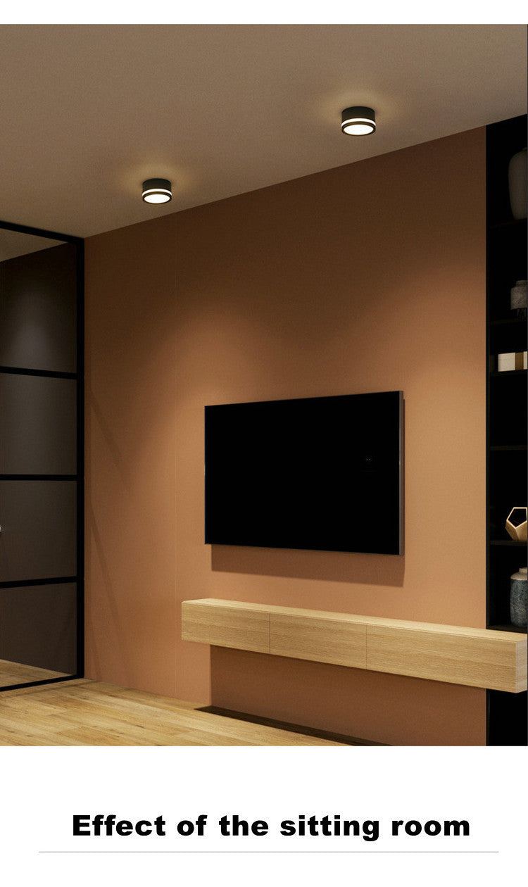 ACETIDE Surface Mounted Led Downlight 5W 7W 9W 12W 15W Side Guide Light Lamp for ceiling spot 220V Ceiling Fixtures Lighting