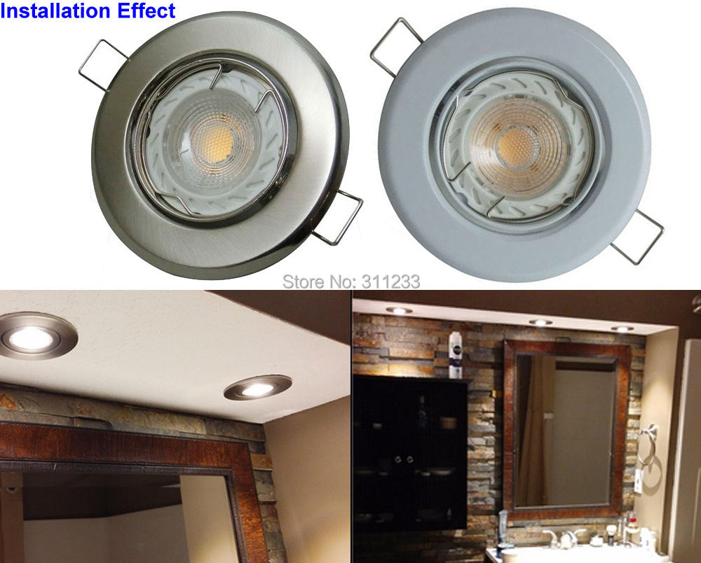 Retrofit Ceiling Light GU10 LED Bulbs 5W 100-240V Halogen Bulb Equivalent GU10 Downlight Recessed Cabinet