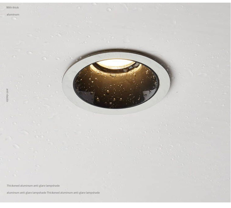 BRGT Led Waterproof Spotlight Round Recessed 7W 12W Ceiling Downlight Aluminum IP65 Spot Focos Lamp For Kitchen Bathroom Lighting