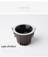 BRGT Led Waterproof Spotlight Round Recessed 7W 12W Ceiling Downlight Aluminum IP65 Spot Focos Lamp For Kitchen Bathroom Lighting