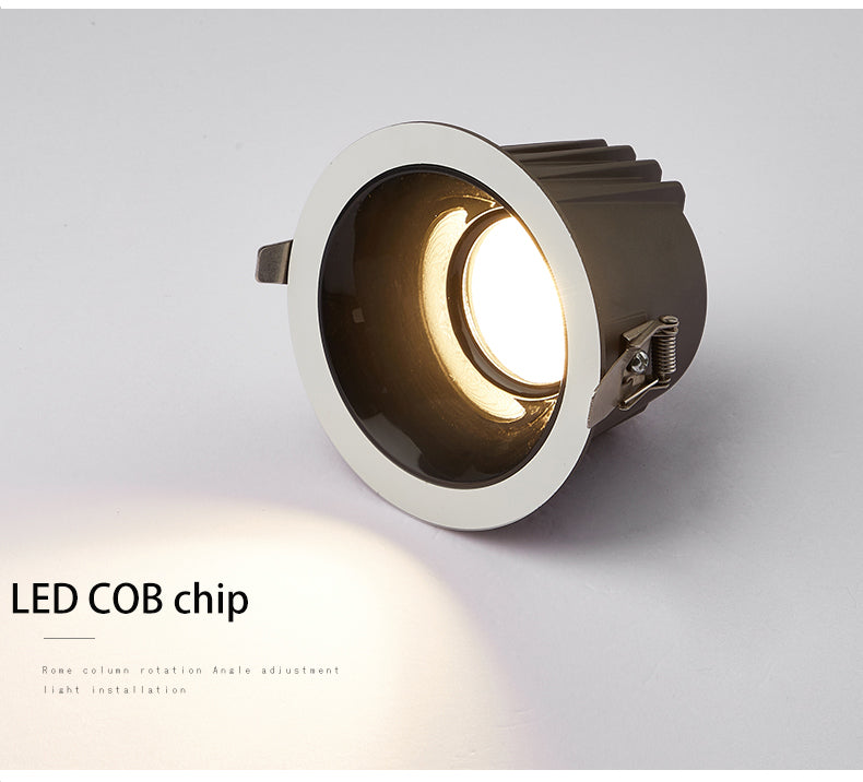 BRGT Led Waterproof Spotlight Round Recessed 7W 12W Ceiling Downlight Aluminum IP65 Spot Focos Lamp For Kitchen Bathroom Lighting