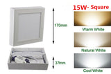 LED Downlight Ceiling Panel Light 9W-25w Surface Mounted Super bright Warm White/White/Cold White Ceiling Lamp