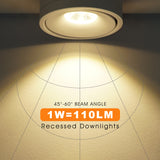 LED Downlight Dimmable 5W 7W 9W 15W 360 Degrees Rotatable Led Surface Mounted Ceiling Light Spotlight Interior Decoration Light