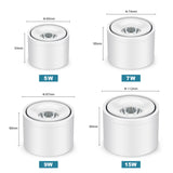 LED Downlight Dimmable 5W 7W 9W 15W 360 Degrees Rotatable Led Surface Mounted Ceiling Light Spotlight Interior Decoration Light