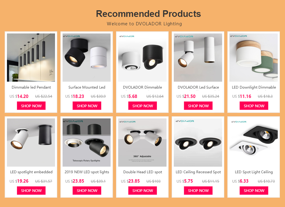 LED Downlight Dimmable 5W 7W 9W 15W 360 Degrees Rotatable Led Surface Mounted Ceiling Light Spotlight Interior Decoration Light