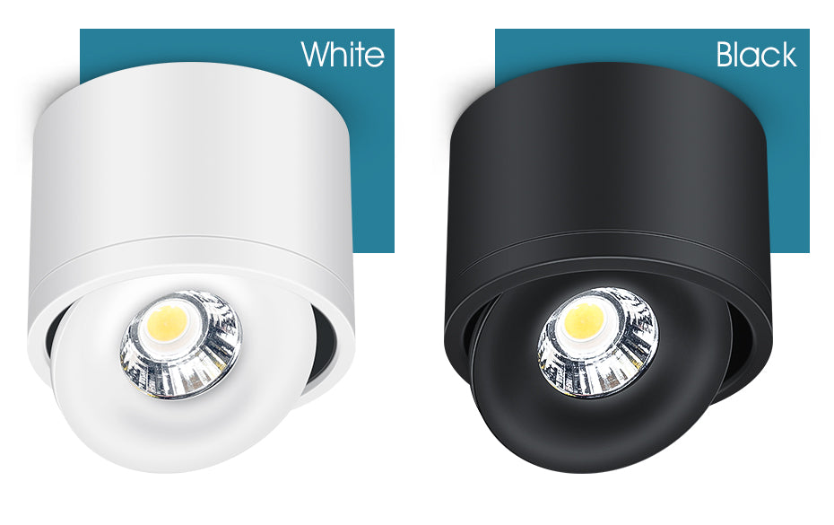 LED Downlight Dimmable 5W 7W 9W 15W 360 Degrees Rotatable Led Surface Mounted Ceiling Light Spotlight Interior Decoration Light