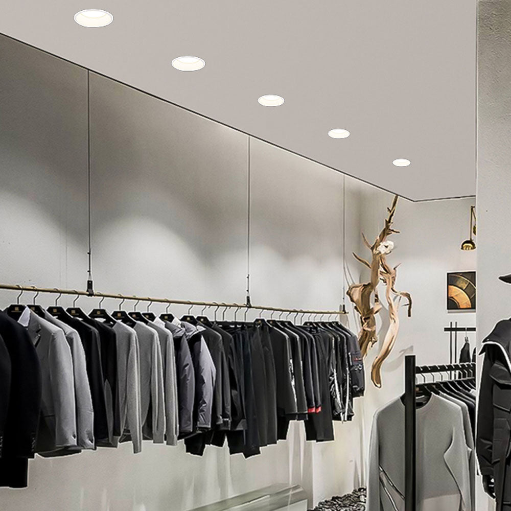 LED COB Recessed Downlight Deep Glare AC110 220V Dimmable 5W 7W 9W 12W 15W 20w 25W Round Black White LED Ceiling Spot Light