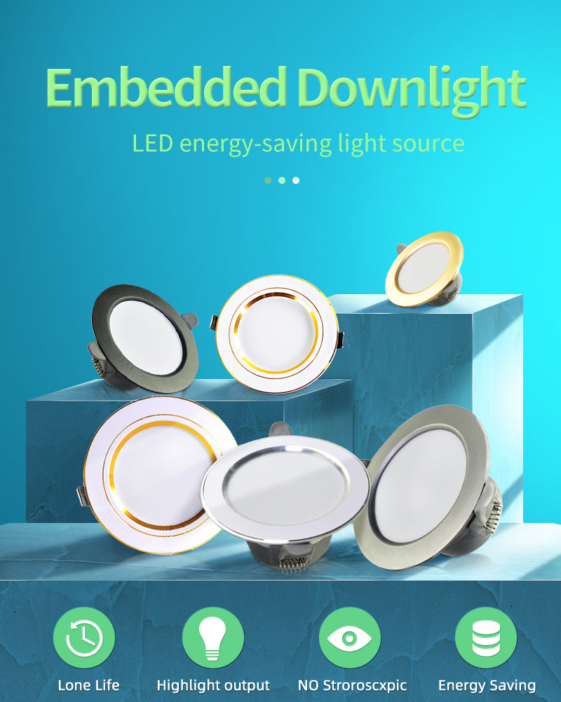 LED Downlight Spot 3W 5W 9W 12W 15W 18W AC 220V 240V White Ultra Thin OK-B 10pcs/Lot Aluminum Round Recessed LED Spot Lighting