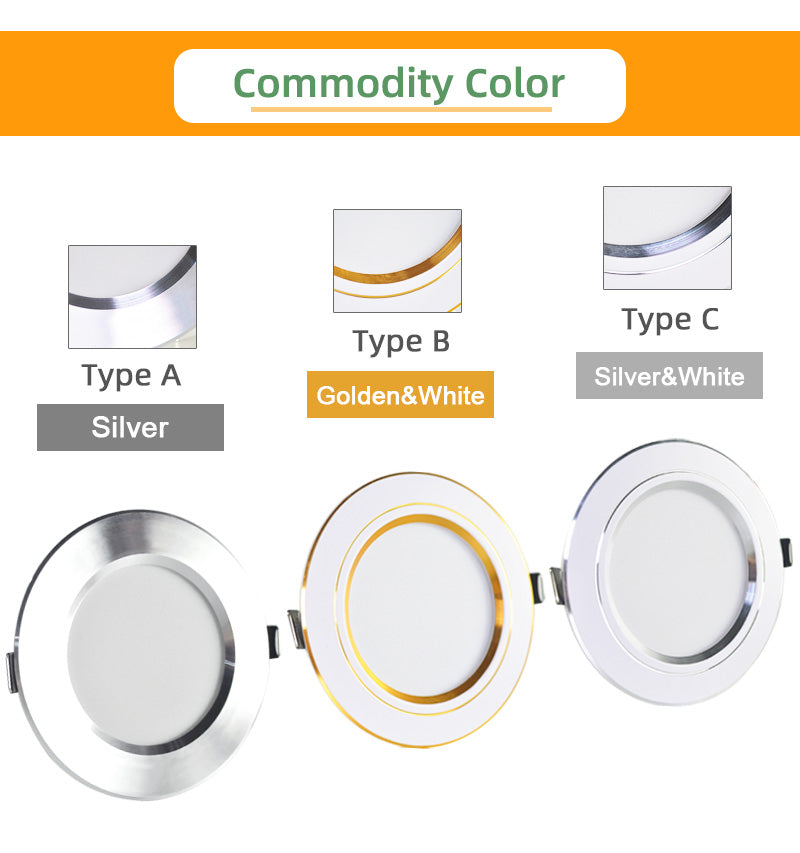 LED Downlight Spot 3W 5W 9W 12W 15W 18W AC 220V 240V White Ultra Thin OK-B 10pcs/Lot Aluminum Round Recessed LED Spot Lighting