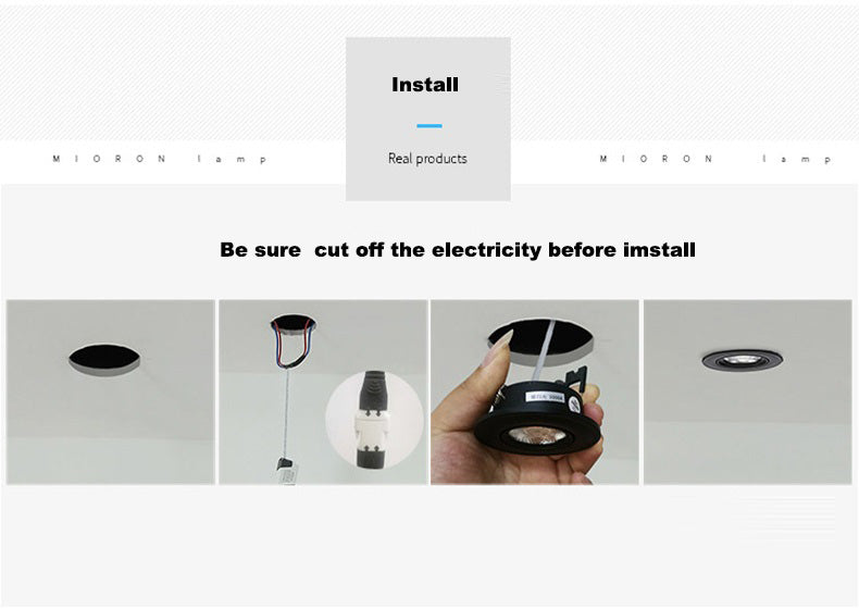 Dimmable LED Recessed Downlight Ceil 5W 7W 9W 12W with Driver COB Angle  220v 110v Adjustable Ceiling Spot Light Bedroom Shop