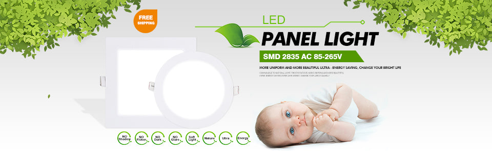 LED Panel light Round lamp 3W 4W 6W 9W 12W 15W 18W led downlight 220V High brightness spotlight