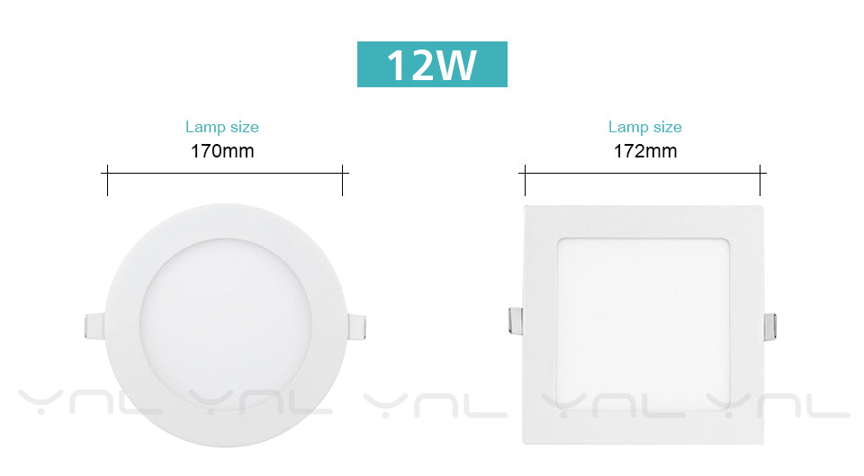 LED Panel light Round lamp 3W 4W 6W 9W 12W 15W 18W led downlight 220V High brightness spotlight