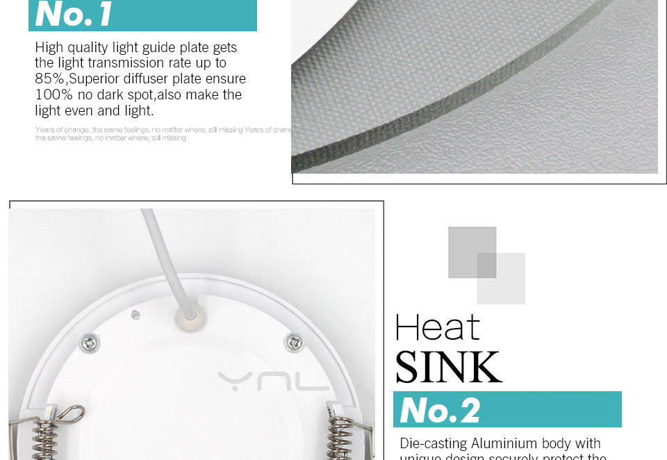 LED Panel light Round lamp 3W 4W 6W 9W 12W 15W 18W led downlight 220V High brightness spotlight