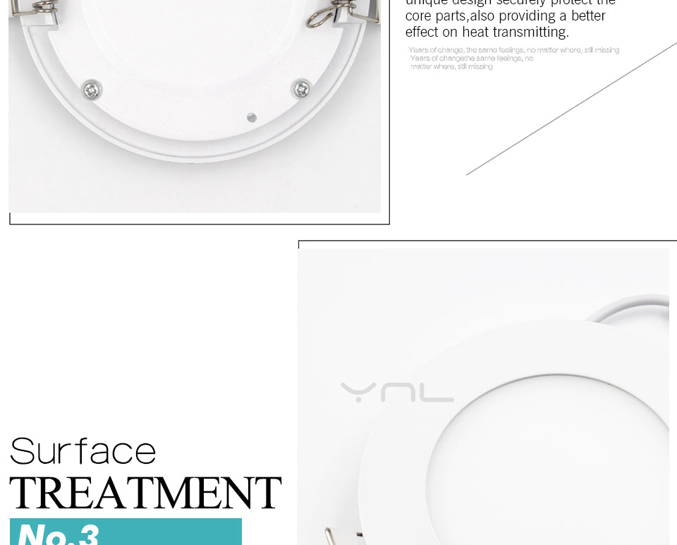 LED Panel light Round lamp 3W 4W 6W 9W 12W 15W 18W led downlight 220V High brightness spotlight