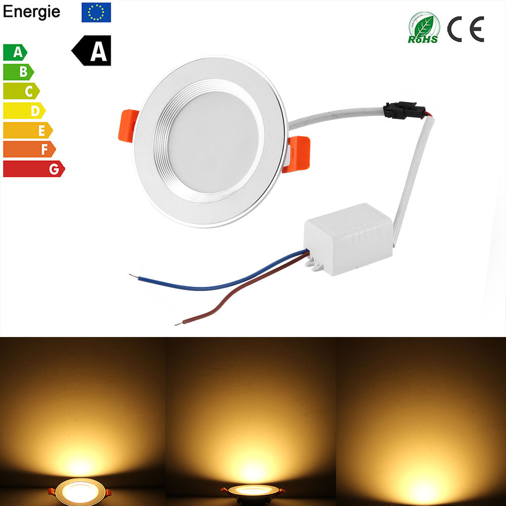 Waterproof LED Downlight Dimmable 1W Waterproof 85-265V Warm White Cold White Recessed LED Lamp SpotLight
