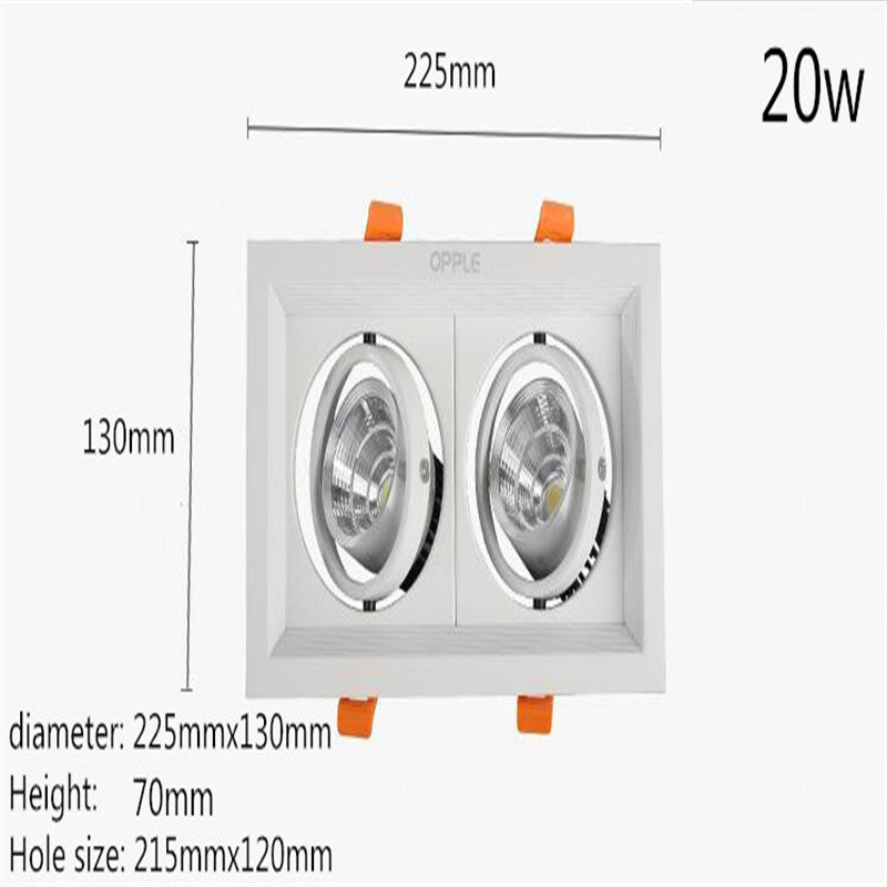 LED downlight Dimmable SPOT Led COB Ceiling led DOwnlight  20W rotating 110V/220V/Warm white surface mounted Indoor Lighting