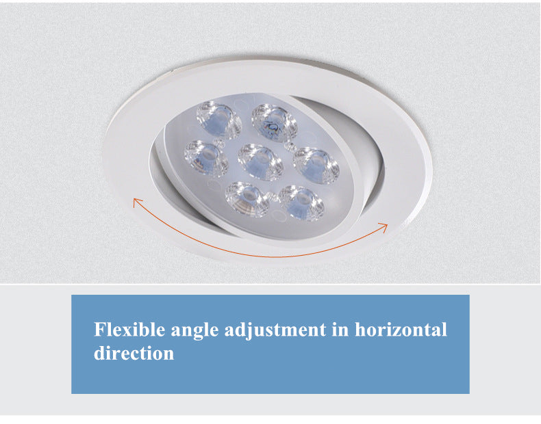 Round dimmable downlight 3W 6W 10W 14W 18W 24W LED recessed ceiling ac85-265V LED indoor lighting