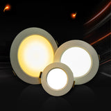 LED Downlight 3W 5W 7W 9W 12W 15W LED Ceiling Light 6pcs/lot 220V Recessed Downlights Round Panel Spotlight Indoor Home Lighting