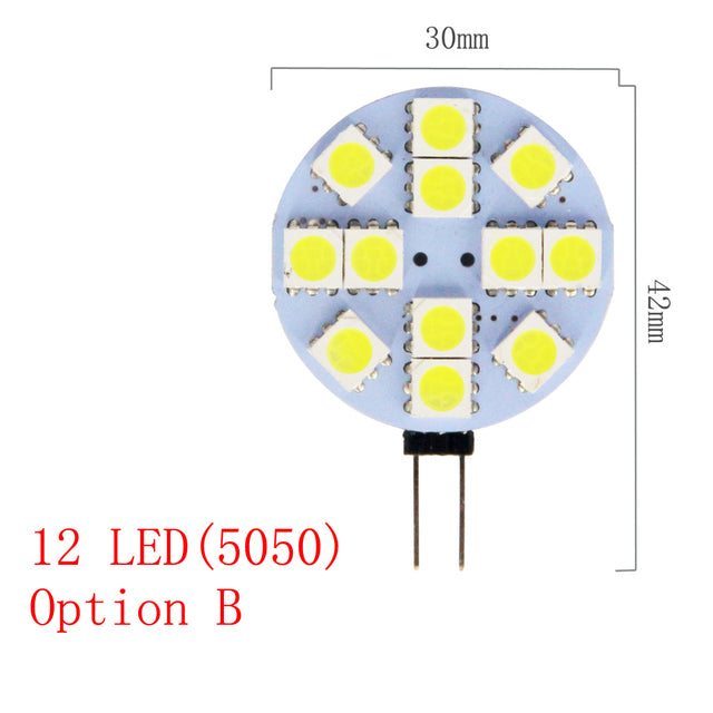 Hot G4 Lamp Bulb DC 12V 4.8W 2.4W 1.8W 1.2W SMD LED warm cold white Lighting Lights replace Halogen Spotlight