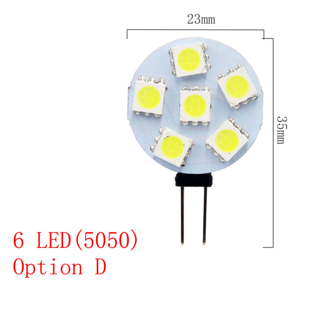 Hot G4 Lamp Bulb DC 12V 4.8W 2.4W 1.8W 1.2W SMD LED warm cold white Lighting Lights replace Halogen Spotlight