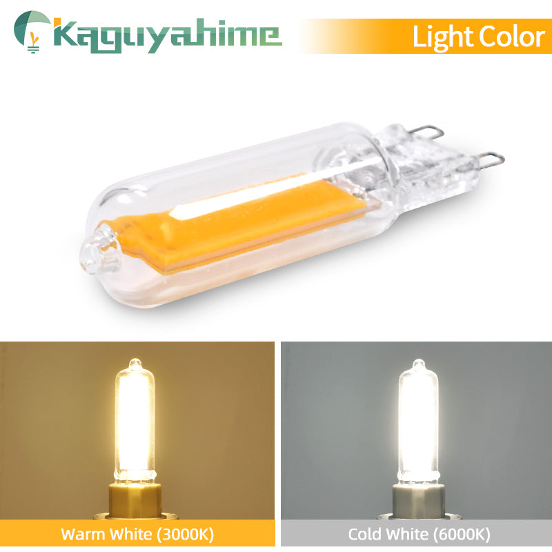 KPS  LED G4 G9 Bulb 7W 9W 12W 220V COB Glass Lamp Super Bright Constant Power Lamp Lighting Replacement Halogen