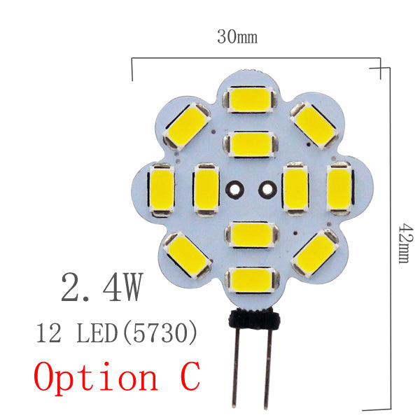G4 Lamp Bulb DC 12V 2W 3W 5W SMD LED warm cold white Lighting Lights replace Halogen Spotlight