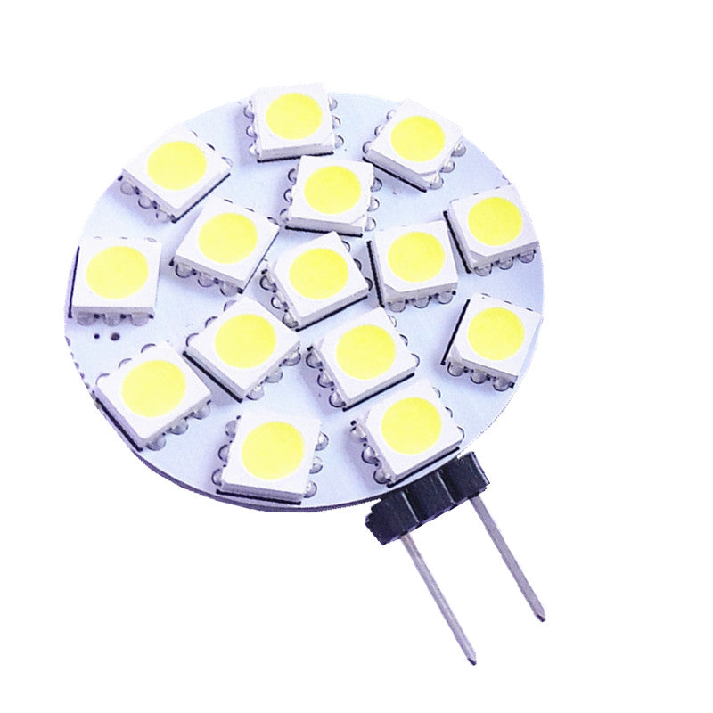 1PCS Free Shipping 3W G4 LED 5050 SMD 15leds 180 Degree Warm White LED Boat Light Bulb Lamp AC/DC 12V 24V DC G4 Spotlight lamp