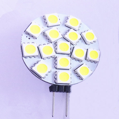 1PCS Free Shipping 3W G4 LED 5050 SMD 15leds 180 Degree Warm White LED Boat Light Bulb Lamp AC/DC 12V 24V DC G4 Spotlight lamp