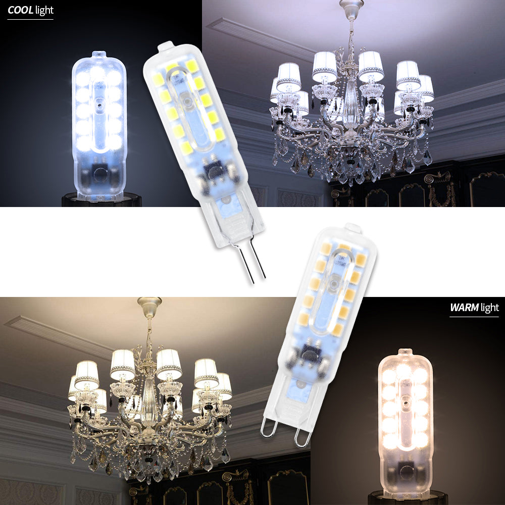 WENNI LED G4 Dimmable Bulb 3W Lampada G9 LED Lamp 5W Corn Bulb LED Light 220V Chandelier Lighting 2835 SMD Replace Halogen Lamp