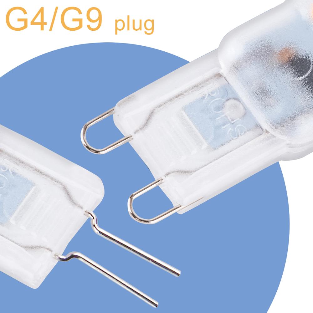 WENNI LED G4 Dimmable Bulb 3W Lampada G9 LED Lamp 5W Corn Bulb LED Light 220V Chandelier Lighting 2835 SMD Replace Halogen Lamp