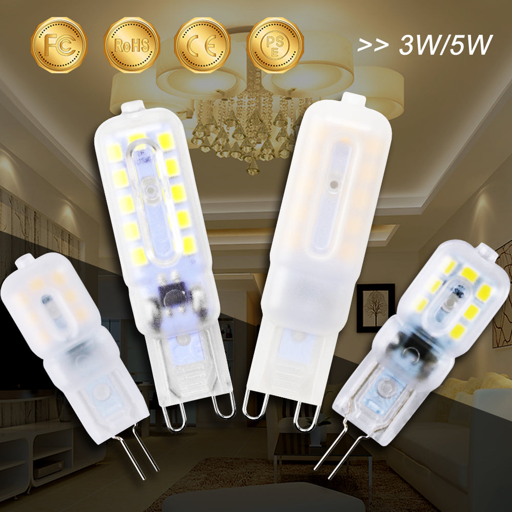 WENNI LED G4 Dimmable Bulb 3W Lampada G9 LED Lamp 5W Corn Bulb LED Light 220V Chandelier Lighting 2835 SMD Replace Halogen Lamp