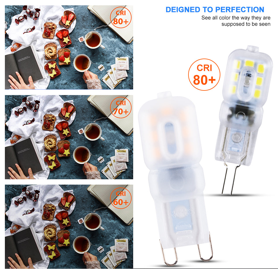 WENNI LED G4 Dimmable Bulb 3W Lampada G9 LED Lamp 5W Corn Bulb LED Light 220V Chandelier Lighting 2835 SMD Replace Halogen Lamp