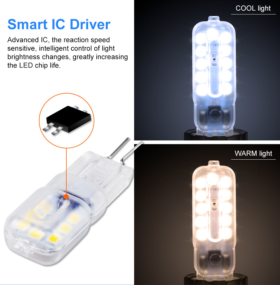 WENNI LED G4 Dimmable Bulb 3W Lampada G9 LED Lamp 5W Corn Bulb LED Light 220V Chandelier Lighting 2835 SMD Replace Halogen Lamp