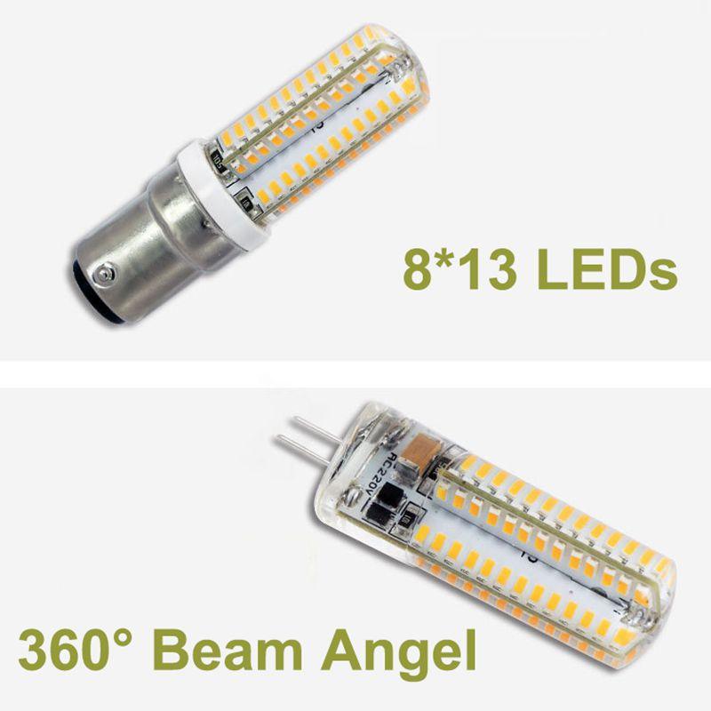 104LEDs G4 G9 E12 E14 B15 SMD 3014 AC 110V 220V Replace Halogen Lamp Light 360 Beam Angle LED Bulb Light Spotlight Chandelier - LED Lights For Sale : Affordable LED Solutions : Wholesale Prices