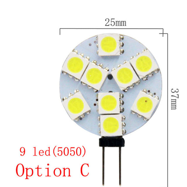 G4 Socket 5050 SMD Led Bulb on DC 12V Replace Halogen Bi-pin Lamp LED Bulb 1.2W 1.8W 2.4W 4.8W Warm Cold Led Lights