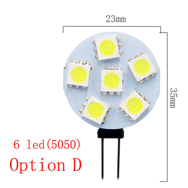 G4 Socket 5050 SMD Led Bulb on DC 12V Replace Halogen Bi-pin Lamp LED Bulb 1.2W 1.8W 2.4W 4.8W Warm Cold Led Lights