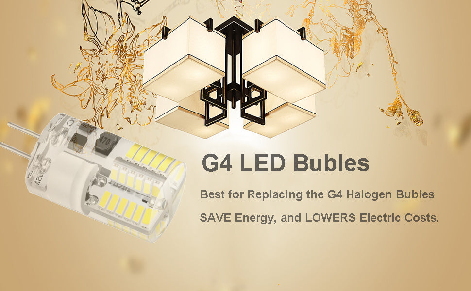 G4 LED Lamp  Light Bulb Silicone 3W SMD Replacement 30W Halogen  Equivalent DC/AC 12V 360 Beam Angle Cool White 6500K 10Pack